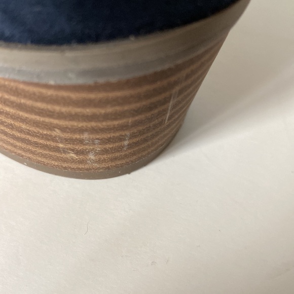 Blue Suede Ankle Boots, Size 8.5 - Picture 7 of 7